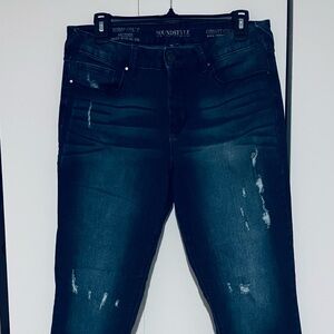 Women's Blue Distressed Jeans